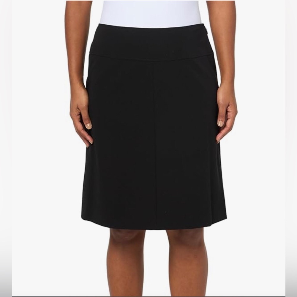 Tommy Hilfiger‎ Women's Black Solid Straight Basic Suit career Skirt size 8 new